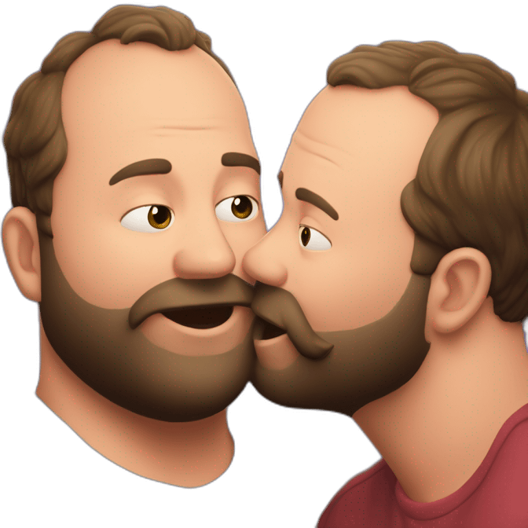 tom segura kissing bert kreischer emoji