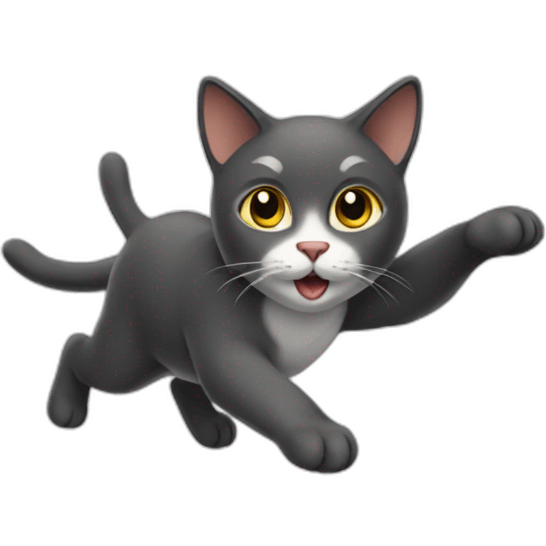 a flying cat emoji