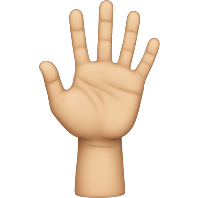 create a hand with all the fingers closed except the index and middle finger emoji