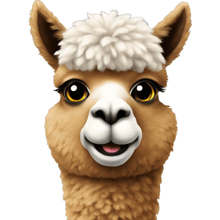 Alpaca with picture  emoji