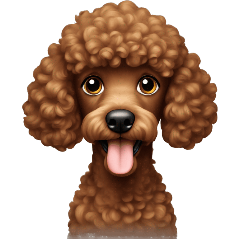 brown poodle emoji