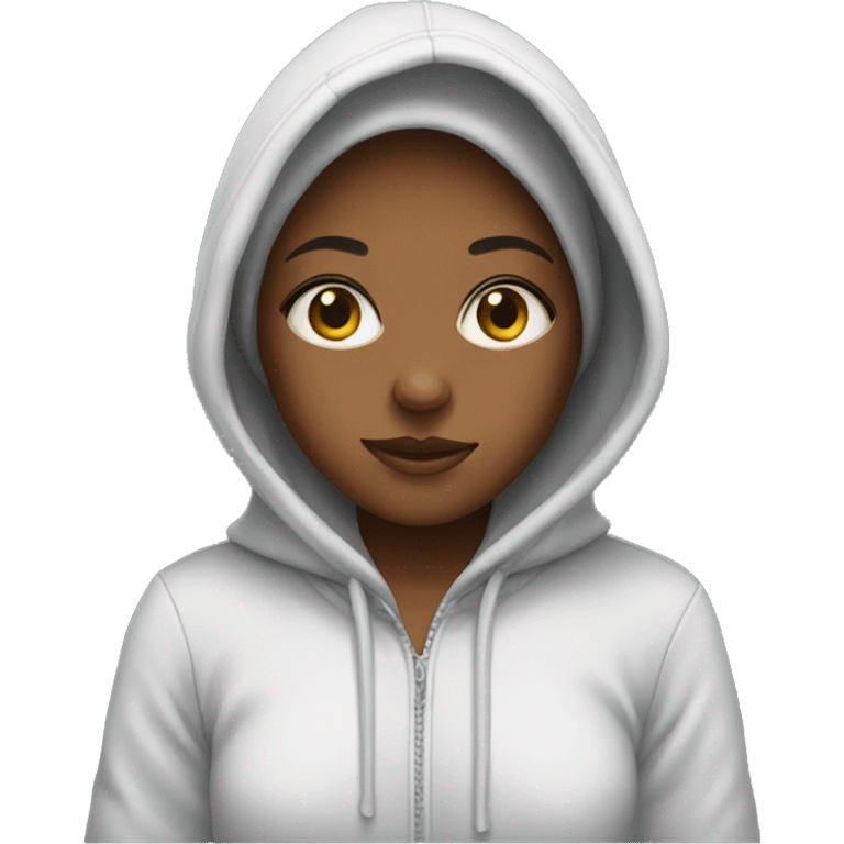 girl with hoodie emoji