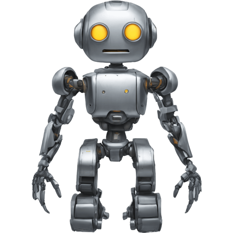 a high-tech metal robot with many arms emoji