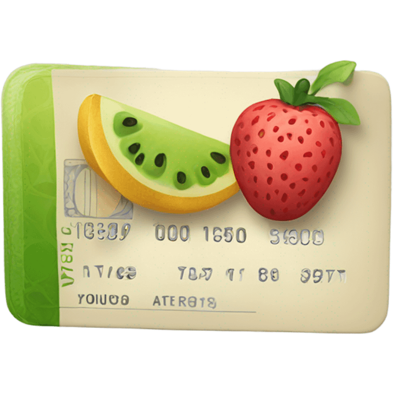 American visa with fruit on it emoji