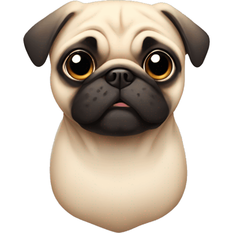 Cute pug emoji