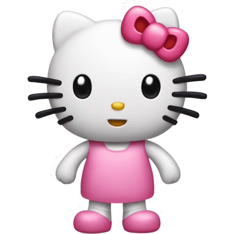 hello kitty with arms and legs emoji