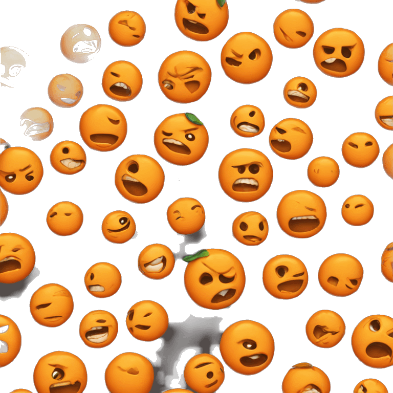 violent orange  emoji