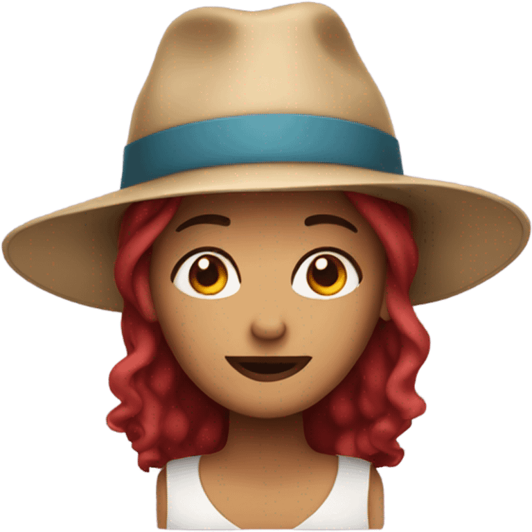 meg wearing a hat  emoji