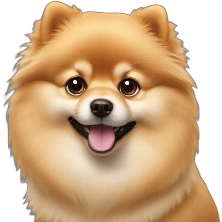 Pomeranian-dot emoji