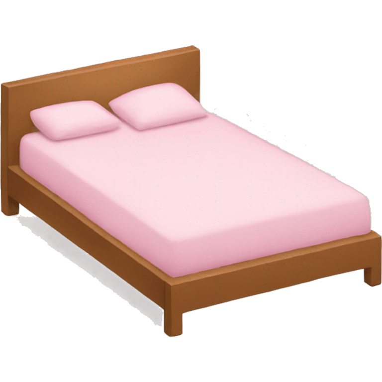 Light pink bed emoji