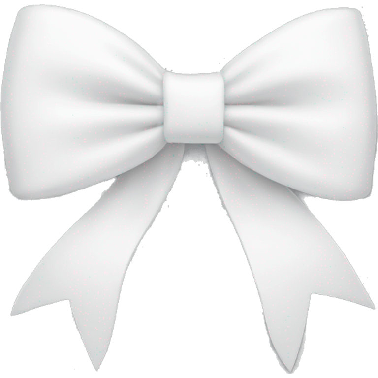 White bow on white bow emoji