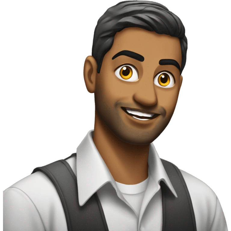 Bangladeshi Muslim guy at wall street emoji