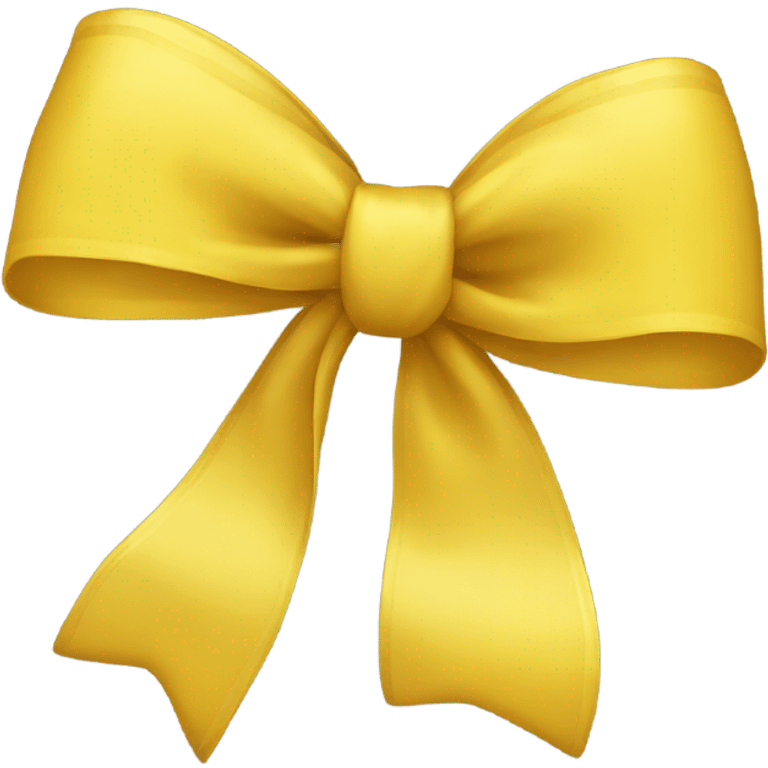 Yellow bow emoji