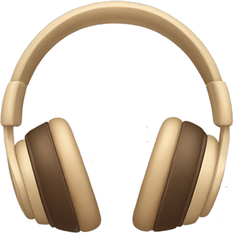 beige apple headphones with brown bows emoji