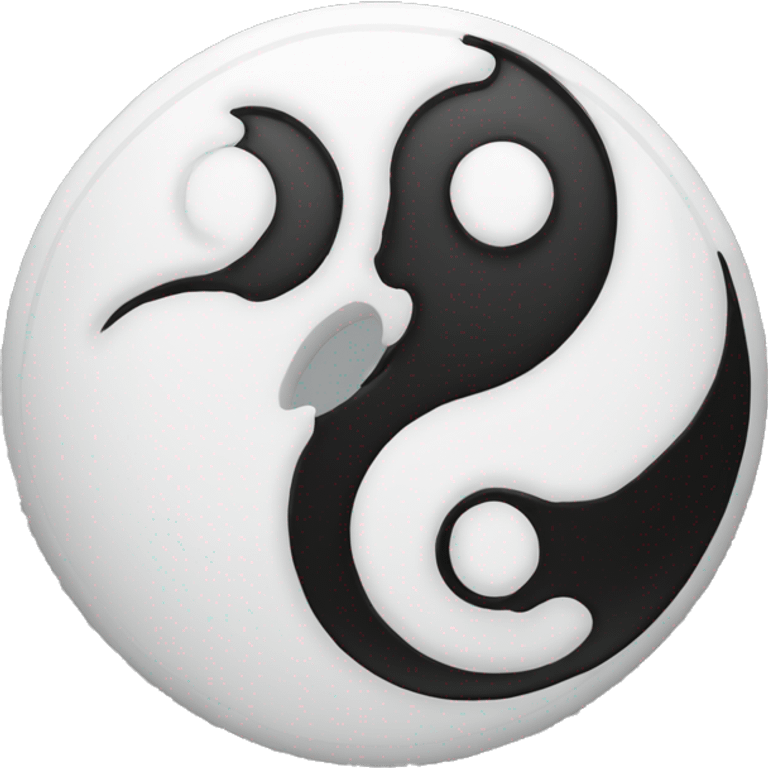 Ying yang emoji