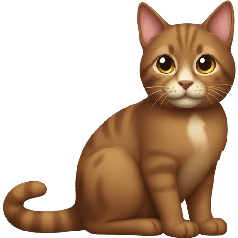 Brown cat emoji