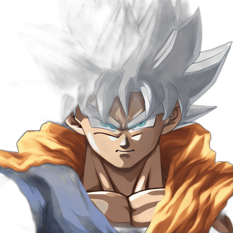 son goku ultra instinct and vegeta ulra ego emoji