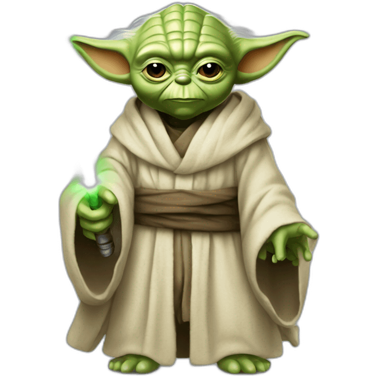 Yoda qui boit de meau emoji