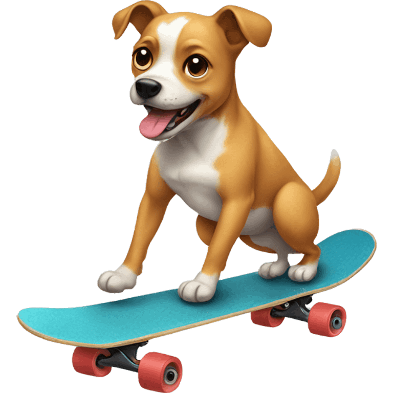 Dog on a skateboard emoji