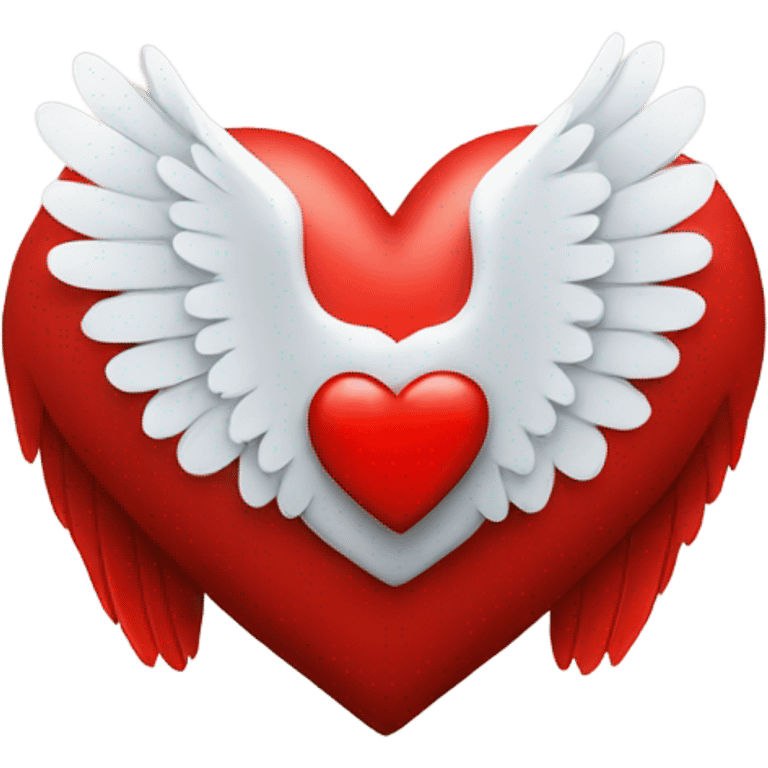 Red heart with wings emoji