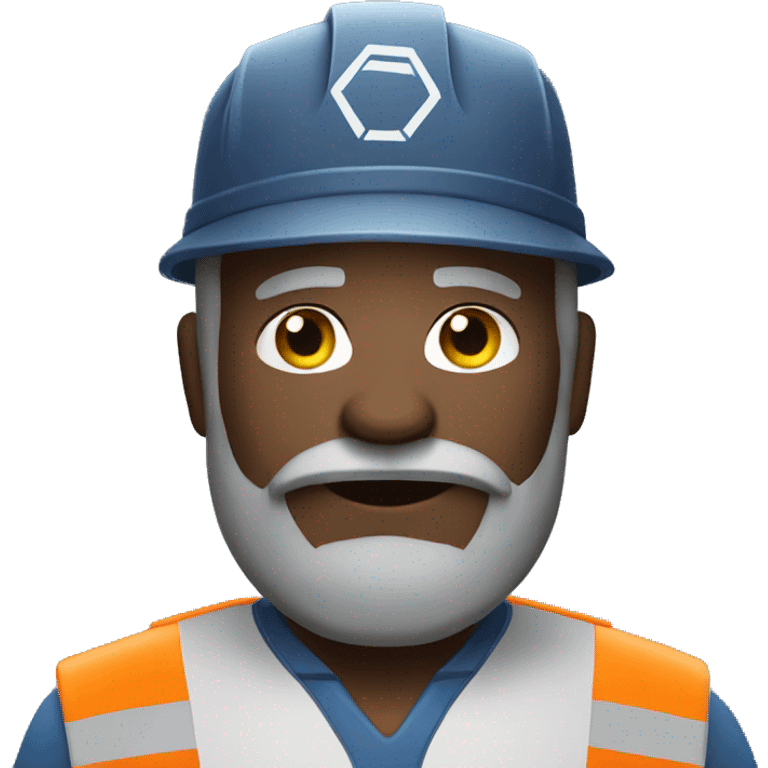 garbage man with grey beard emoji