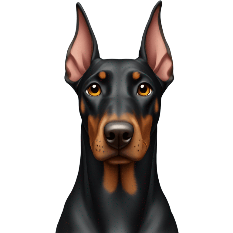 Doberman grown color  emoji