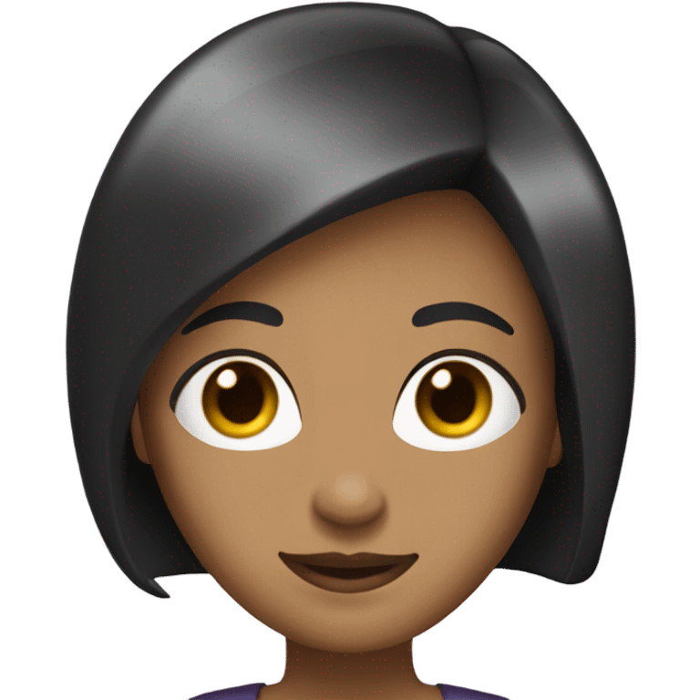 medium tone queen with a bob haircut (black hair) emoji