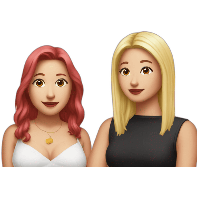 lisa manobal and rosé park emoji