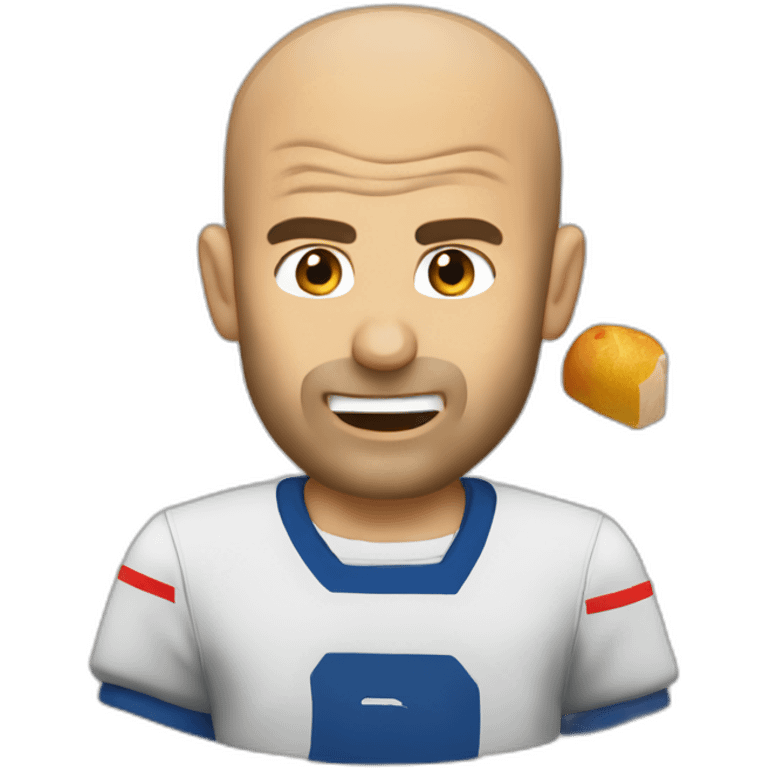 Zidane qui mange emoji