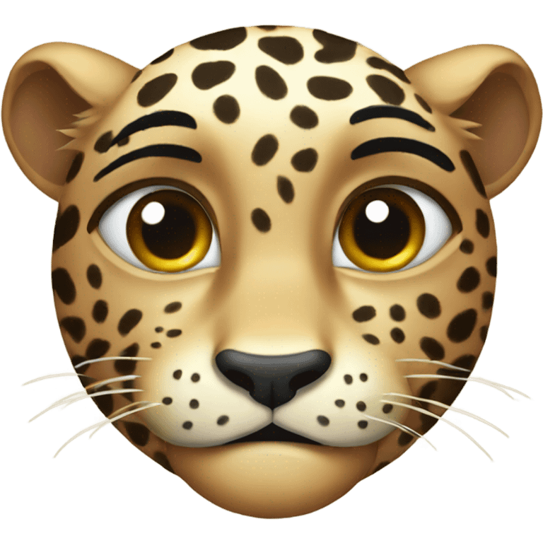 Crying leopard  emoji