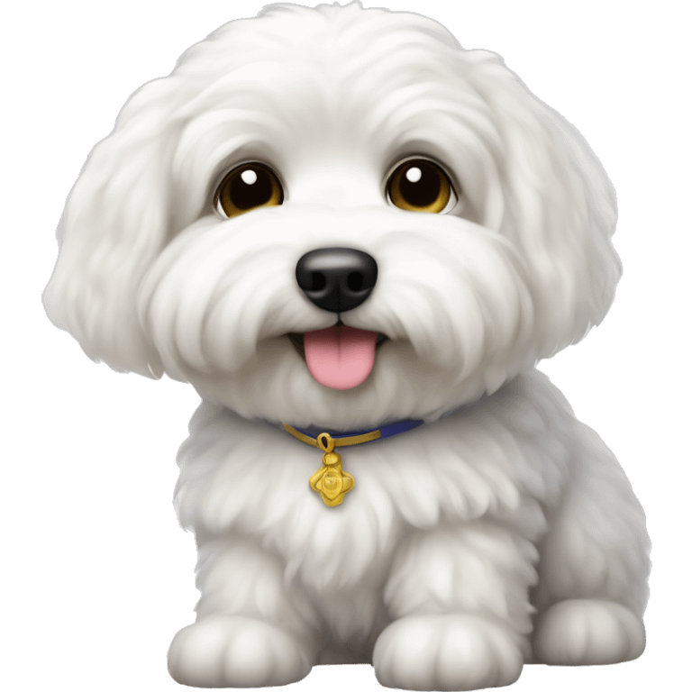 Bishop Frise dog is a cute little puppy. emoji