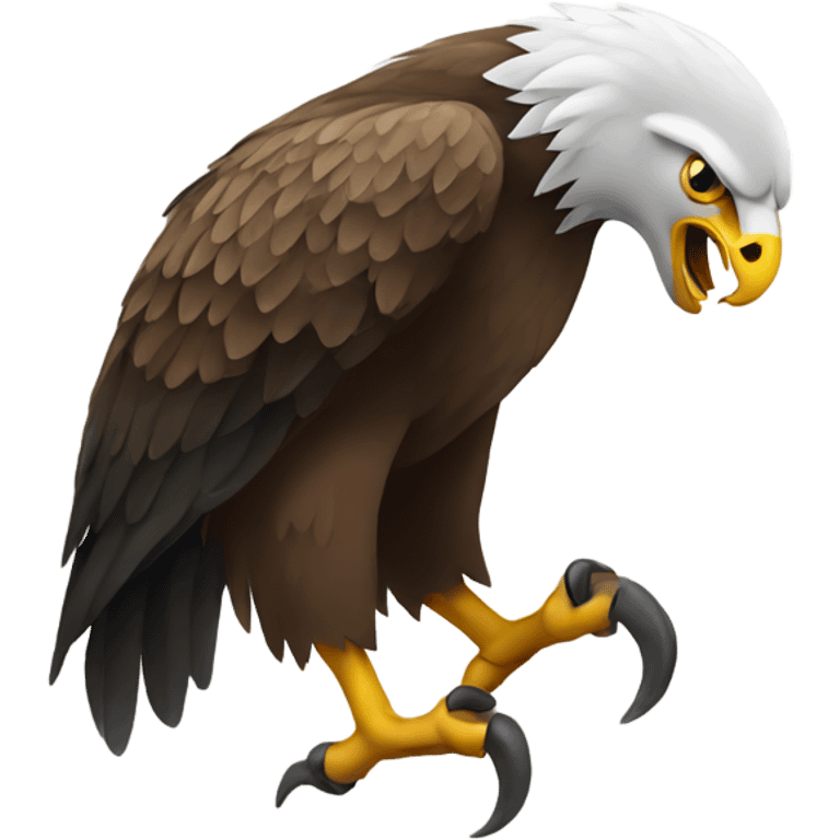 Eagle with ram in its talons emoji