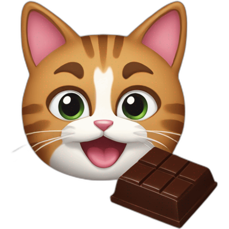 cat-eat-chocolate emoji