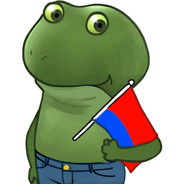 Russian flag in hand emoji