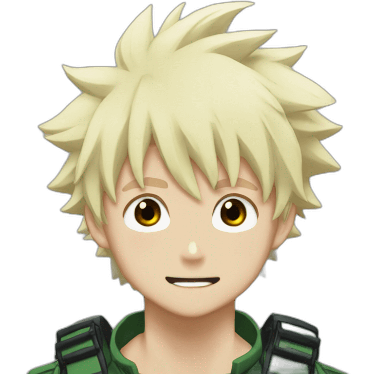 Bakugo my hero academia neutral emoji