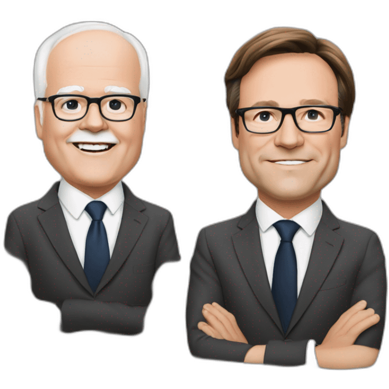 frans timmermans en mark rutte emoji