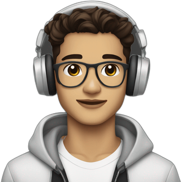 abraham mateo con auriculares emoji