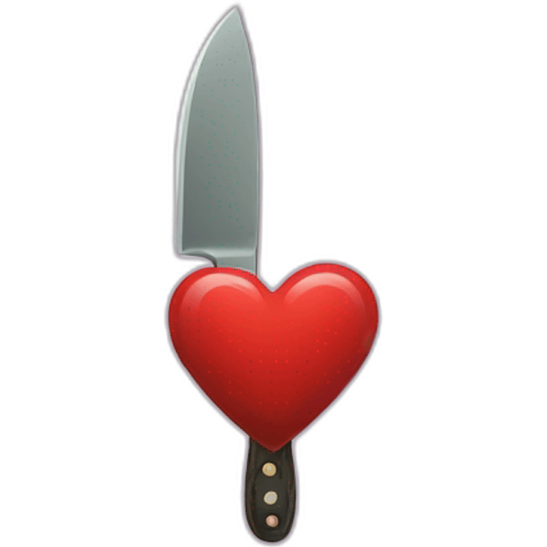 knife heart emoji