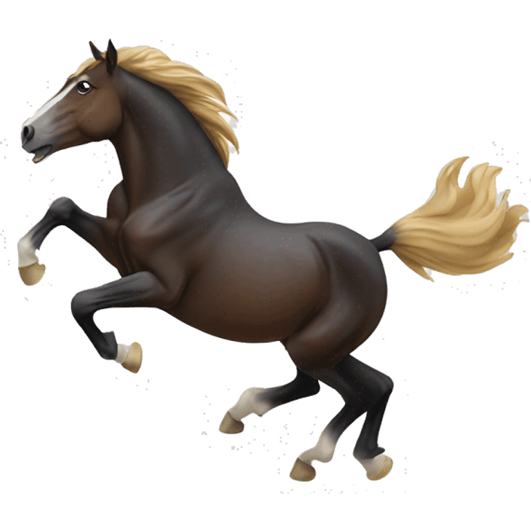 Horse bucking  emoji