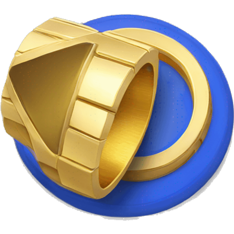 Sonic gold on the Ring emoji