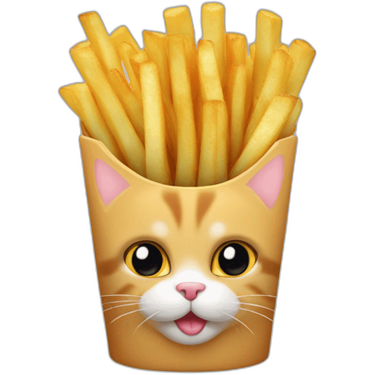 cat with fries emoji