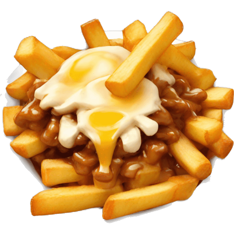 poutine eating a poutine emoji