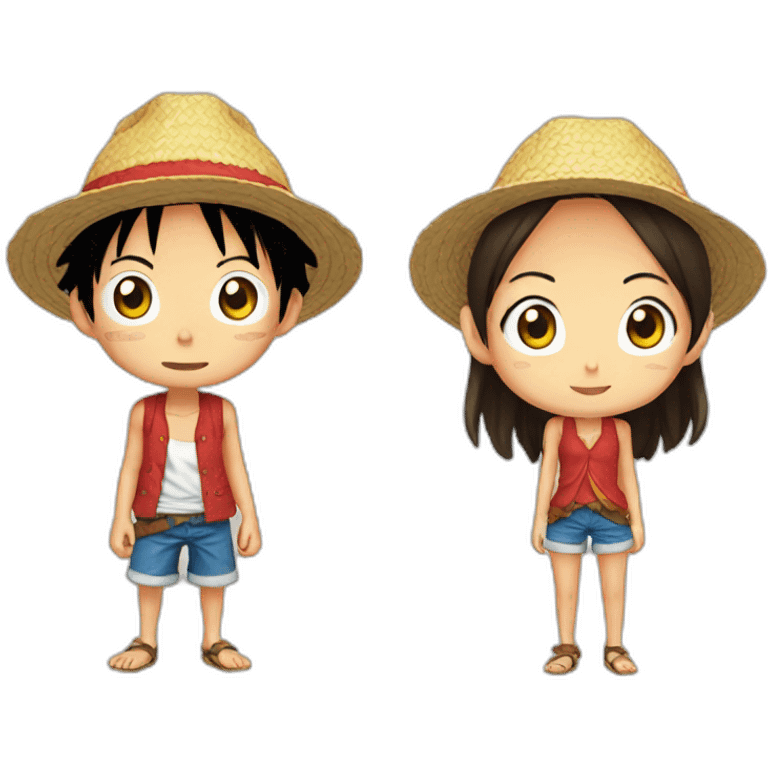 Luffy en fille emoji