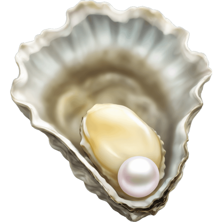 Oyster with pearl inside emoji