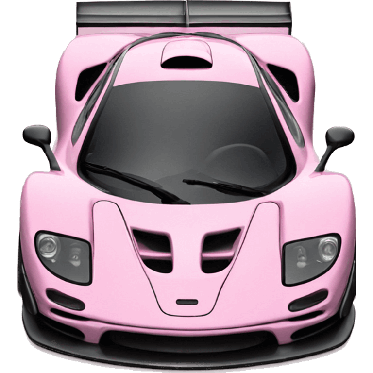 McLaren f1 car in pink  emoji