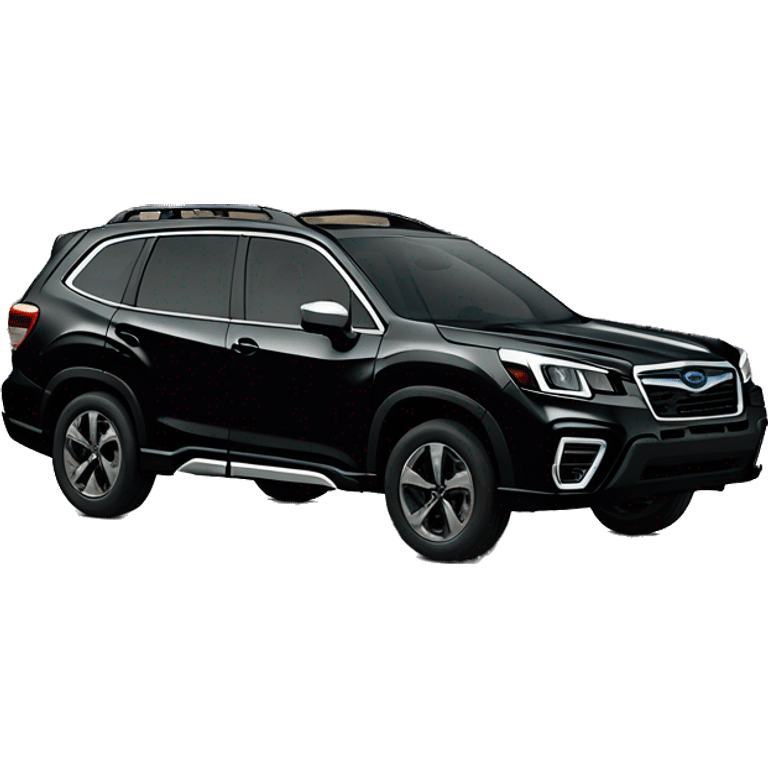 Black Subaru forester 2022 sport model black emoji