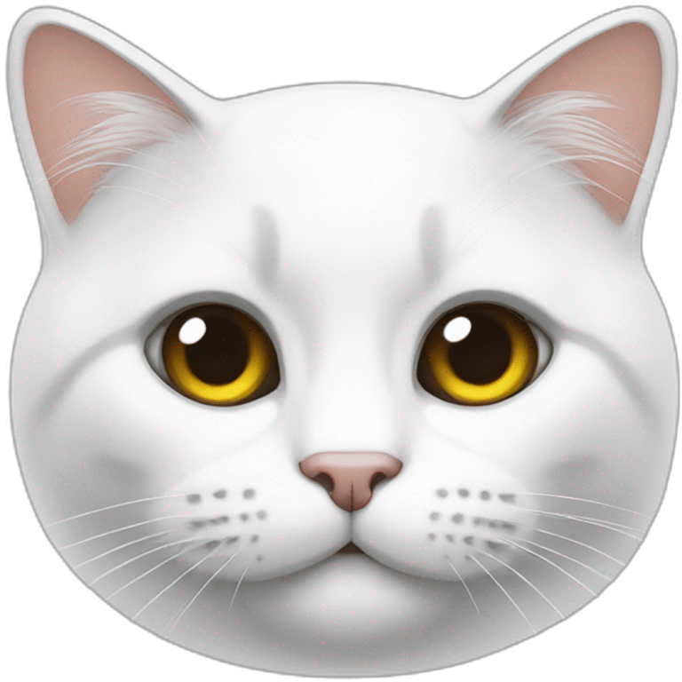 chat blanc emoji