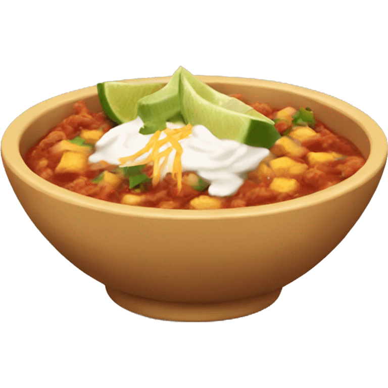 Mexican bowl of menudo emoji