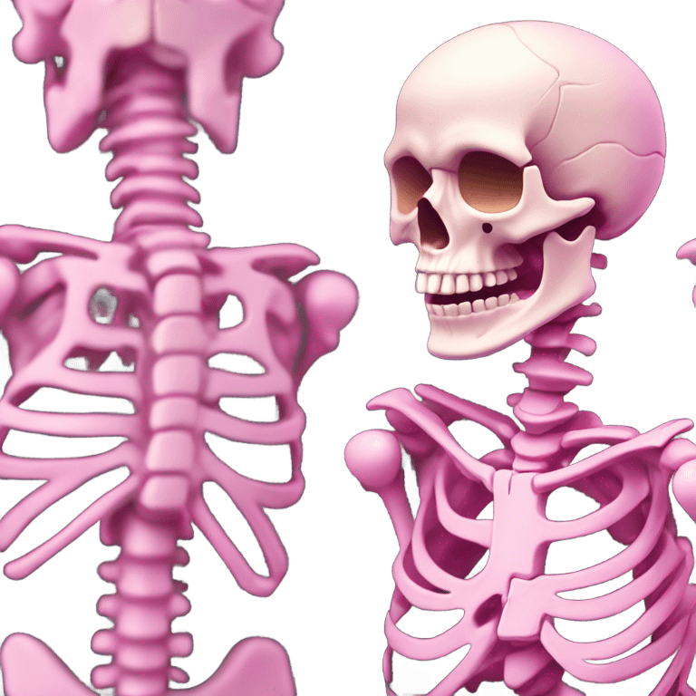 pink skeleton  emoji