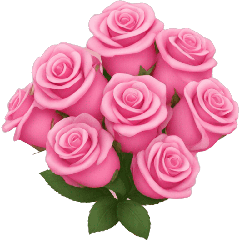 pink roses bouquet  emoji